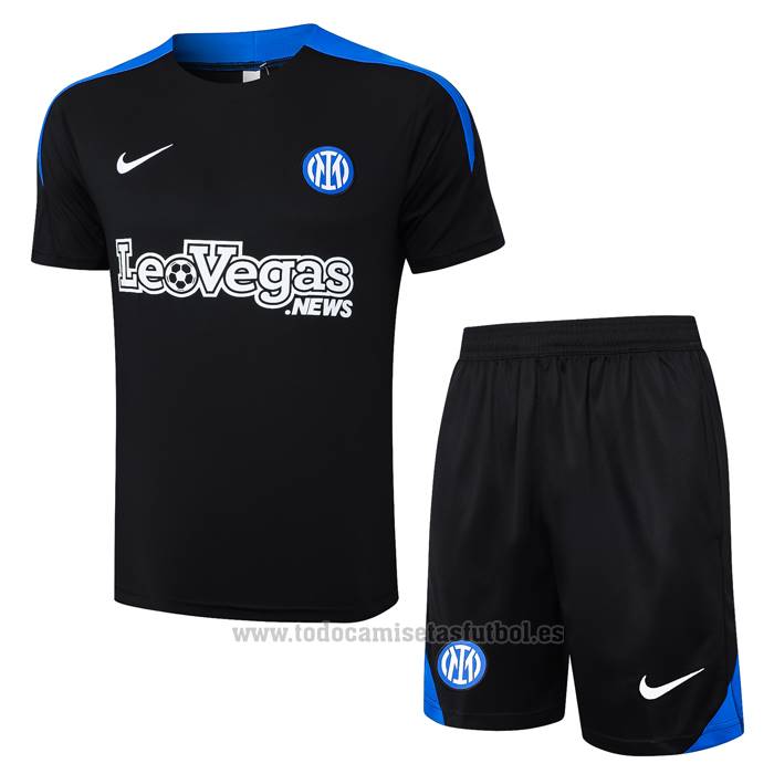 Chandal del Inter Milan Manga Corta 2024-2025 Azul - Pantalon Corto